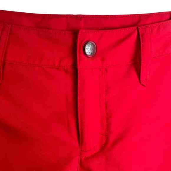Athleta Red Coastal Eyelet Floral Embroidered Shorts Women's Size‎ 4 - Picture 3 of 9